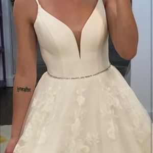 Custom made bridal belt - ribbon tie.